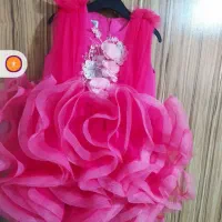 پیراهن مجلسی بچه گانه جنس ترک