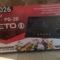 گاز رومیزی پنج شعله برندLETOمدلPG2D ،آکبند