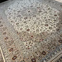 فرش دستبافت کاشان کرم ۱۲ و ۶ متری|فرش|تهران, بلورسازی|دیوار