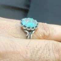 انگشتر نقره فیروزه .قدیمی خوش رنگ