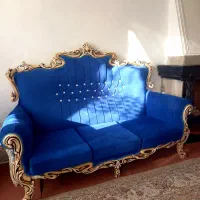 مبل ۷ نفره آبی|مبلمان خانگی و میز عسلی|وحیدیه, |دیوار