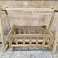 « گهواره لندی » نوزاد چوبی، هنری دست ساز - کمیاب