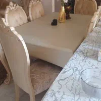 میز ناهارخوری سالم ۶نفره|میز و صندلی غذاخوری|بندر انزلی, خوش پیک|دیوار