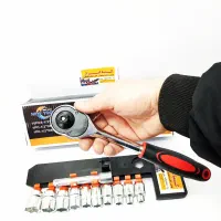 جعبه بکس ۱۲ پارچه ریلی y-cow (سایز۸تا۲۴) بوکس آچار|ابزارآلات|شهرکرد, |دیوار