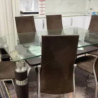 میز ناهار خوری با یخچال|میز و صندلی غذاخوری|آستارا, |دیوار