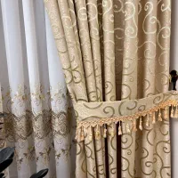 ست پرده پذیرایی سالم و تمیز به متراژ ۴عرض و ۳طول|پرده، رانر، رومیزی|شبستر, |دیوار