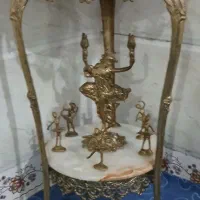 میز تلفن برنجی