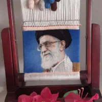 تابلوی بافته شده تمثال رهبر شهید انقلاب