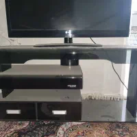 میز تلویزیون شیشه ای مشکی