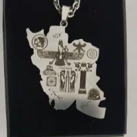 پلاک نقشه ایران با طرح باستانی