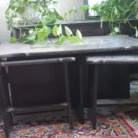 میز عسلی همراه چهارتا جلو مبلی