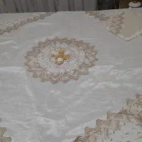 روتختی دونفره پارچه  ترک با گلهای برجسته|سرویس روتختی|اصفهان, ملک‌شهر|دیوار