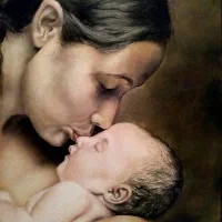 تابلوی نقاشی نفیس مهر مادری