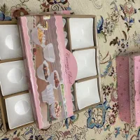 ۱۲عدد پیاله همراه با قاشق کاملا نو