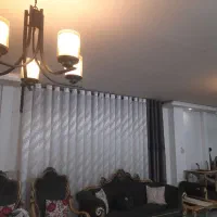 لوستر ۵شاخه مشکی مات شیک و در حد نو دوعدد