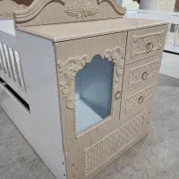 سرویس خواب سیسمونی کودک کمد تخت نوزاد نوجوان نگین|تخت و صندلی بچه|مشهد, شایه|دیوار