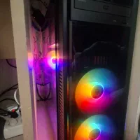 قاب کیس گیمینگ rgb سه فن هارد 160 و رم2 و 4 گیگ