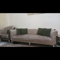 ست کامل مبلمان راحتی ۸ نفره+۲ عدد میزبان|مبلمان خانگی و میز عسلی|تهران, سوهانک|دیوار