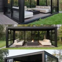 طراحی اجراءبروزترین آلاچیق های شیک شیشه ای یاچوبی