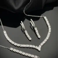 سرویس جواهری زنجیری نقره ۹۲۵