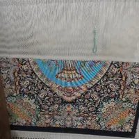 قالی ابریشم ۶۰در۹۰ نقشه طرح گلدان