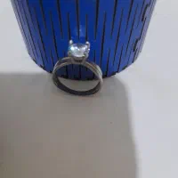 انگشتر تک نگین نقره نو نو|جواهرات|خرم‌آباد, |دیوار