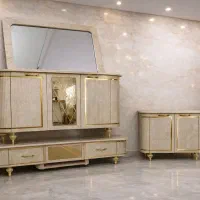 میز تلویزیون و آینه و کنسول و جاکفشی مدل پرنس