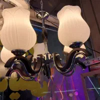 لوستر لاله ای ۵ شعله