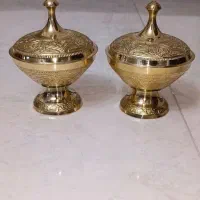 قندان برنزی طرح گل (توضیحات خونده شود)|ظروف سرو و پذیرایی|تهران, خاک سفید|دیوار