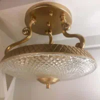 لوستر سقفی ۵ شعله برنجی