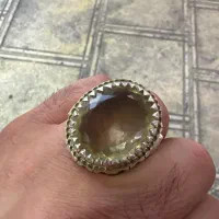 انگشتر نقره سنگ سیترین|جواهرات|اندیشه, اندیشه فاز ۴|دیوار