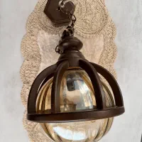 لوستر چوبی تک شاخه