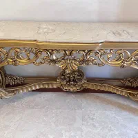 کنسول چوبی با سنگ