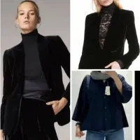 کت مخمل کره ای،مانتو شومیز سورمه لنین،شلوار شیری