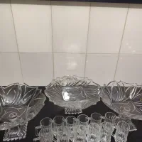 جا میوه ای و استکان چای خوری