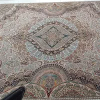 فرش اعیان آیلار زمینه کرمی