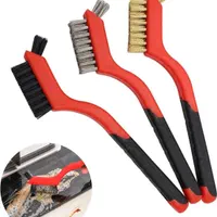 فرچه سیمی مسواکی تاج دار بزرگ گاز و سینک 3 عددی