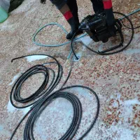 لوله بازکنی فاضلاب سیم زنی لوله‌ها با دستگاه برقی