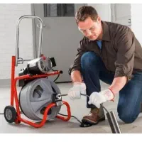 لوله بازکنی گرفتگی چاه فاضلاب فنربرقی  فنرزن24س