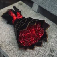 دسته گل جاودان روبانی برای انواع مناسبتهای خاص|گل مصنوعی|لاهیجان, شهرک فرهنگیان|دیوار