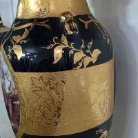 گلدون سورمه ای طرح لیلی و مجنون|کلکسیون اشیاء عتیقه|یزد, |دیوار