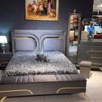 سرویس خواب دو نفره لاکچری MDF با ضمانت|تخت و سرویس خواب|چابهار, |دیوار