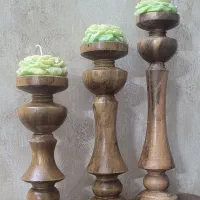 شمعدان چوبی|صنایع دستی و سایر لوازم تزئینی|اصفهان, پرتمان|دیوار