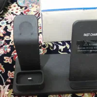 شارژر وایرلس گوشی و ساعا آیفون نو استفاده نشده