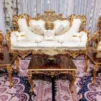 مبل سلطنتی9نفره نونوجدیدتمام چوب راش