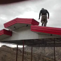 نصب سقف شیروانی ( شمالی ) با مصالح درجه یک