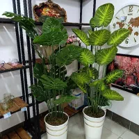 دکوری  تابلو ساعت گل گلدان شات ماگ پلی استر