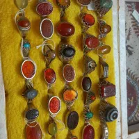 انگشتر مردانه رکاب کرد عقیق یمن جز باباقوری خط