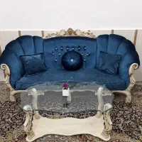 سرویس مبلمان 9 نفره با سه عدد میز عسلی