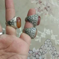 انگشتر عقیق قلم کاری